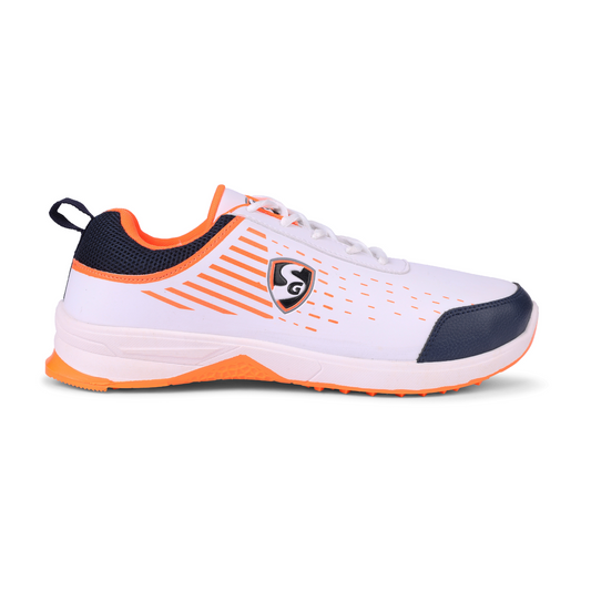 SG YORKER Sport Shoe with classic White meets bold Navy and vibrant Orange