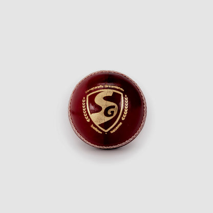 SG Bouncer Red Cricket Leather Ball (Pack of 2)