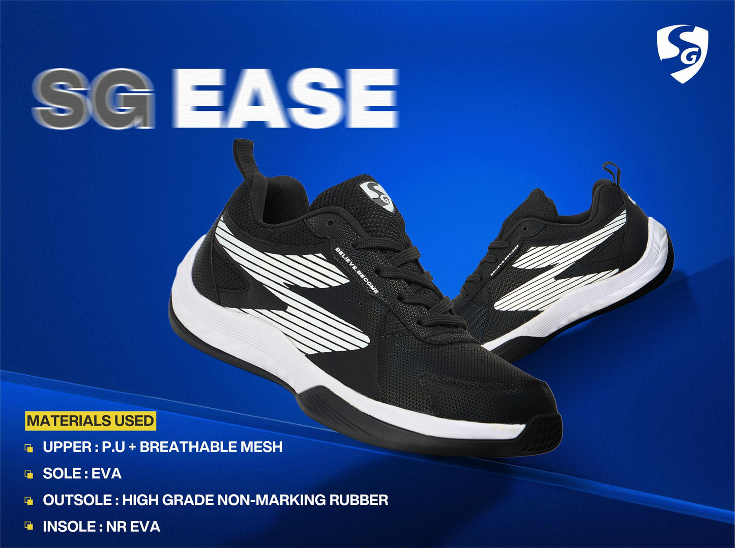 SG EASE Shoes Black/White