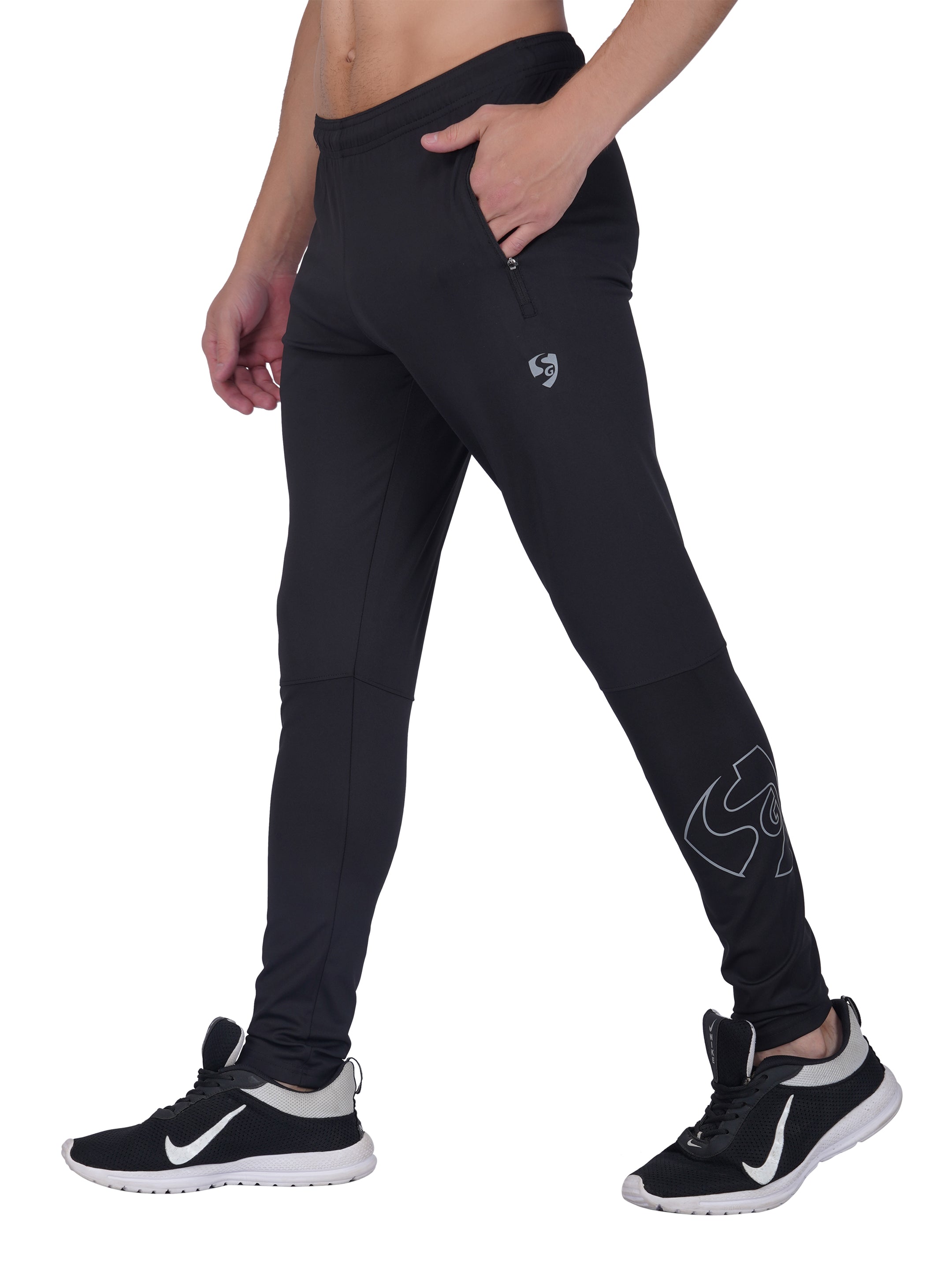 Cricket track pants black on sale