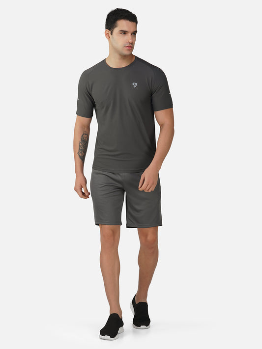 SG Men's Regular Comfort Fit Sports Shorts for Mens & Boys | Ideal for Trail Running, Gym Fitness & Training, Jogging, Regular & Fashion Wear, DARK GREY