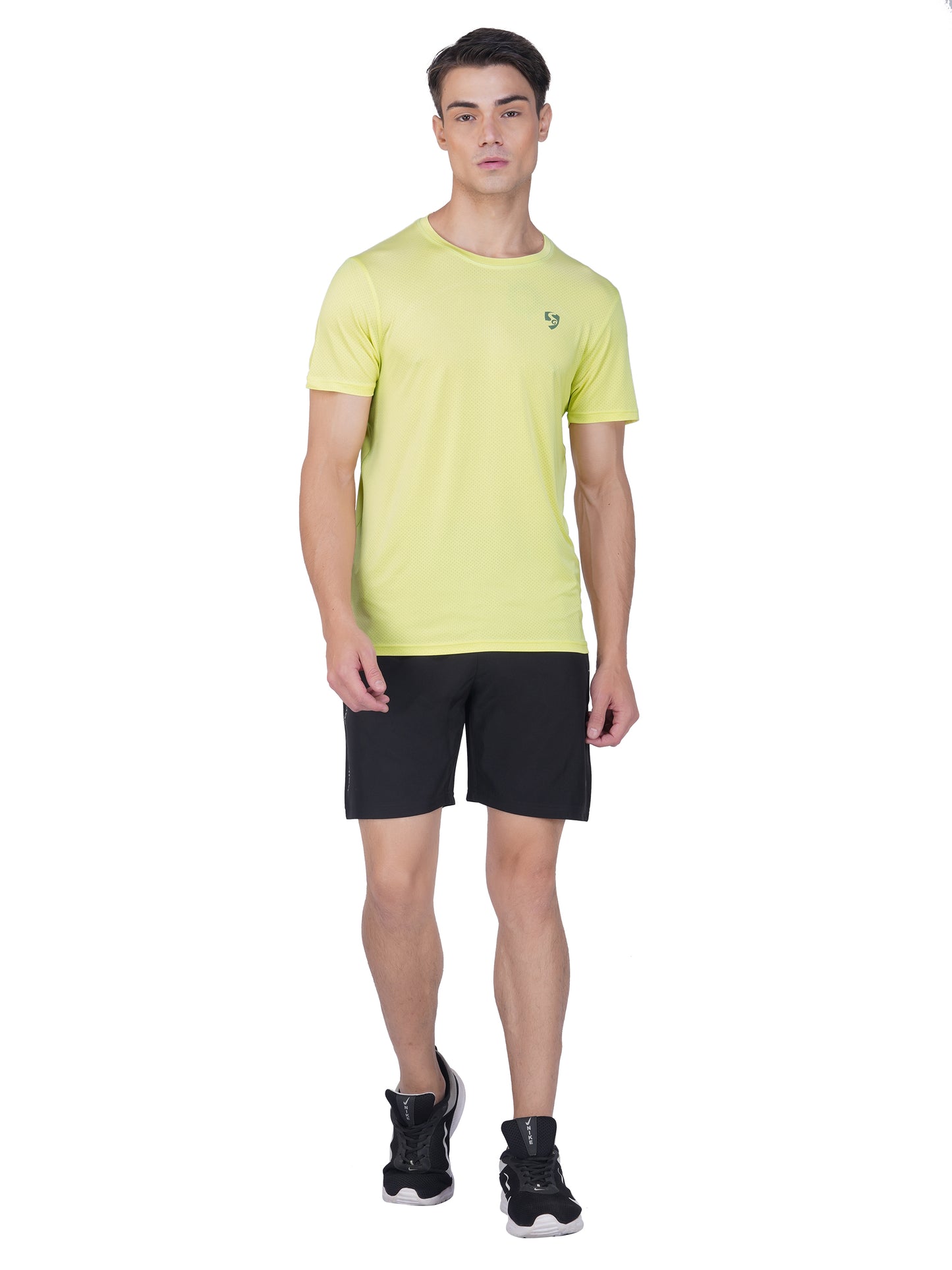 SG Men's Round Neck T-Shirt for Men & Boys | Ideal for Trail Running, Gym Fitness & Training, Jogging, Regular & Fashion Wear