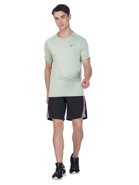 SG Men's Round Neck T-Shirt for Men & Boys | Ideal for Trail Running, Gym Fitness & Training, Jogging, Regular & Fashion Wear