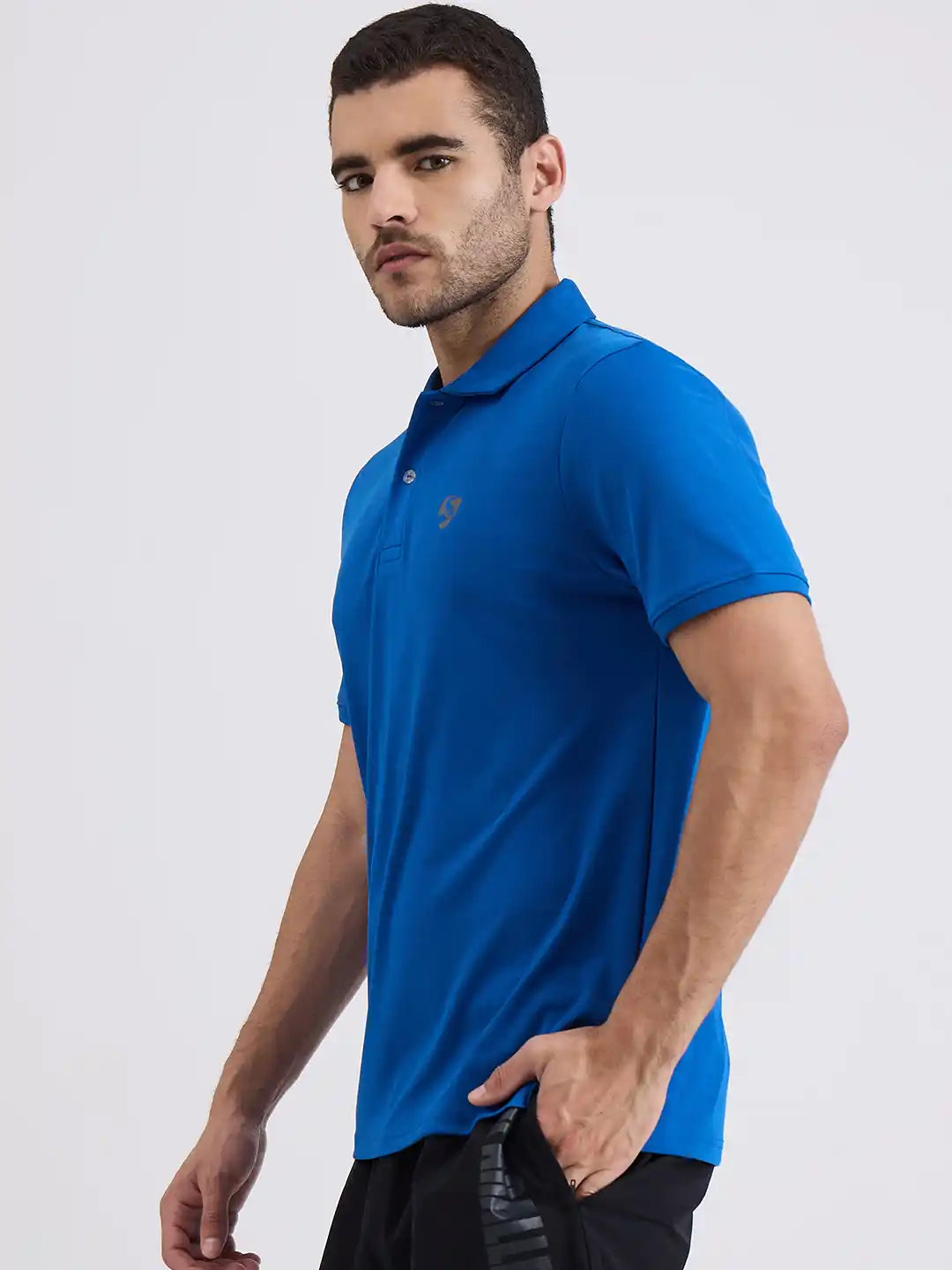 SG H1MP84102 Men Aqua Polo T-Shirt