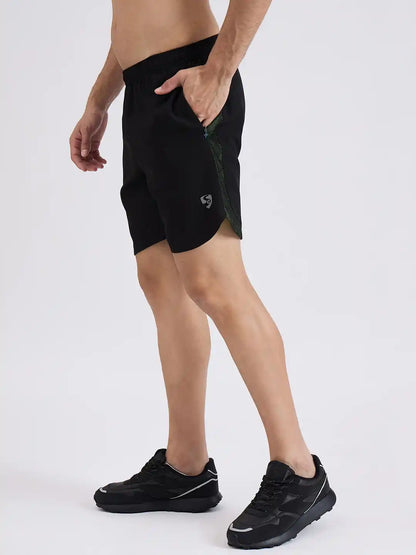 SG H2MS83951 Men Black/Fluro Shorts