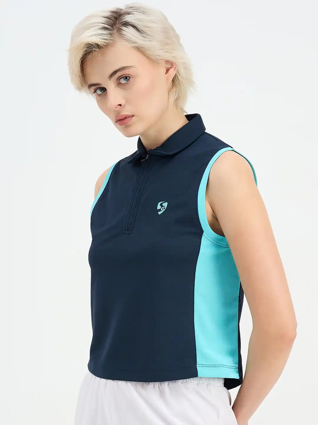 SG H2WV83072 Women Navy T-Vest