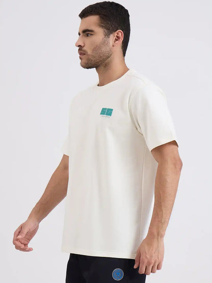 SG H1MT83182 Men Cream T-Shirt