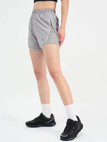 SG H2WS83251 Women Grey Shorts
