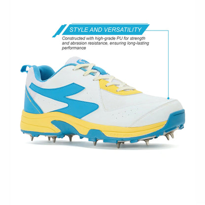 SG SAVAGE MAX SPIKES White/Yellow/Sky Blue