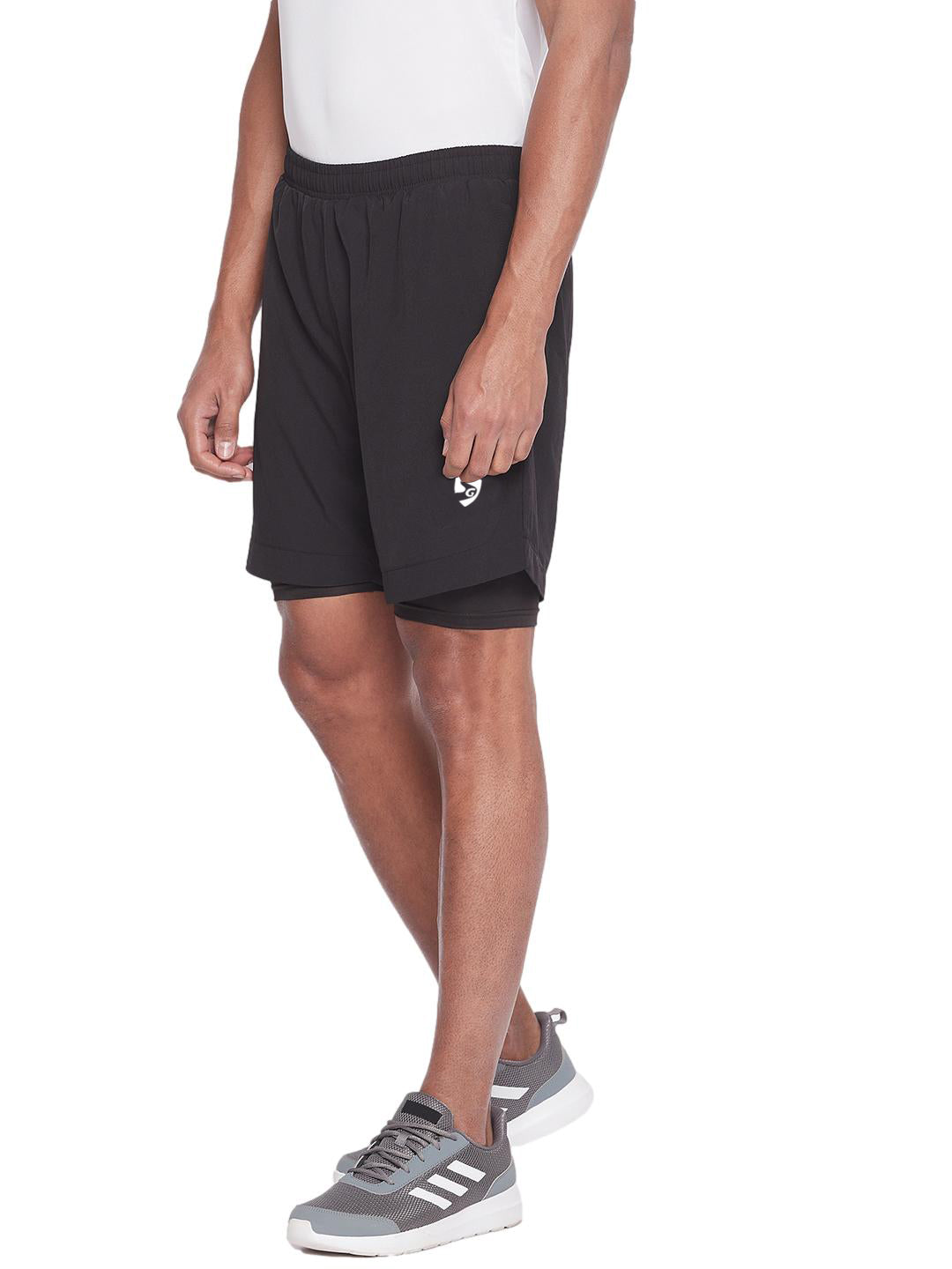 SG Men's Black Shorts | Ideal for Trail Running, Fitness & Training, Jogging, Regular & Fashion Wear