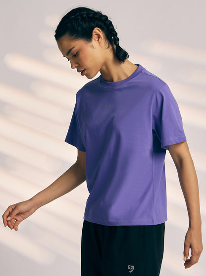 T-SHIRT WOMEN SG H3WT8299 LAVENDER