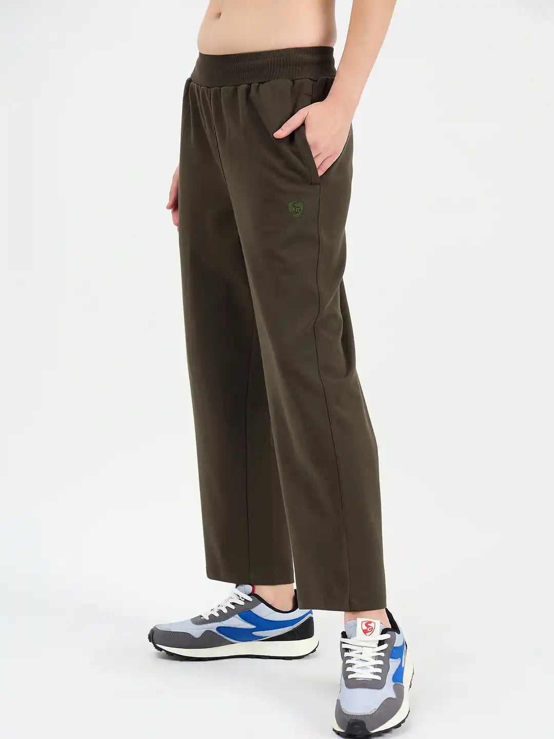 SG H2WTP83482 Women Olive Track Pant