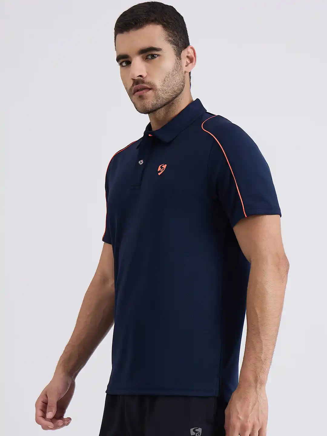 SG H1MP83792 Men Navy/Navy Polo T-Shirt