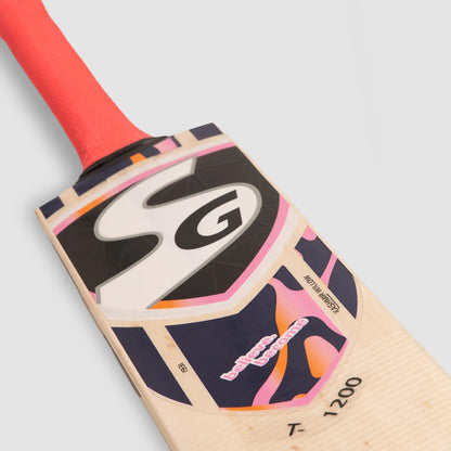 SG T-1200 Kashmir Willow Scoop Bat for Tennis Cricket Ball