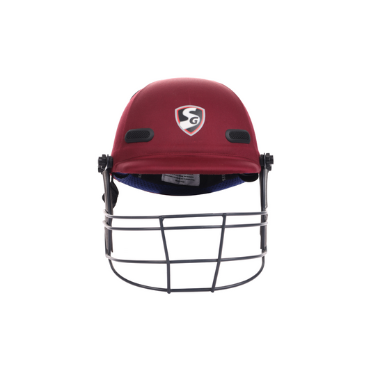 SG Acetech Coloured Cricket Helmet (Maroon)