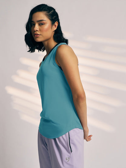 T.VEST WOMEN SG H3WV8256 TEAL
