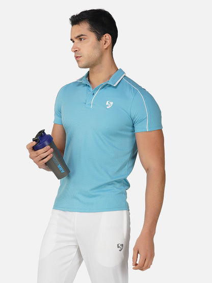 SG Regular Comfort Fit Polo T-Shirt For Mens & Boys, Ocean Blue, Olive Green, Coco Brown & Pale Pink | Ideal for Trail Running, Fitness & Training, Jogging, Gym Wear & Fashion Wear