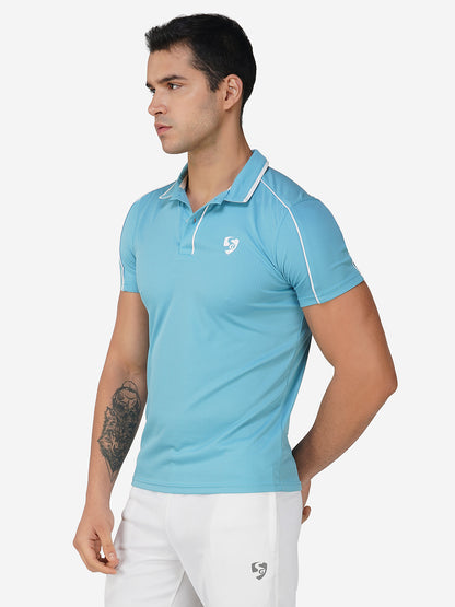 SG Regular Comfort Fit Polo T-Shirt For Mens & Boys, Ocean Blue, Olive Green, Coco Brown & Pale Pink | Ideal for Trail Running, Fitness & Training, Jogging, Gym Wear & Fashion Wear