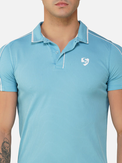 SG Regular Comfort Fit Polo T-Shirt For Mens & Boys, Ocean Blue, Olive Green, Coco Brown & Pale Pink | Ideal for Trail Running, Fitness & Training, Jogging, Gym Wear & Fashion Wear