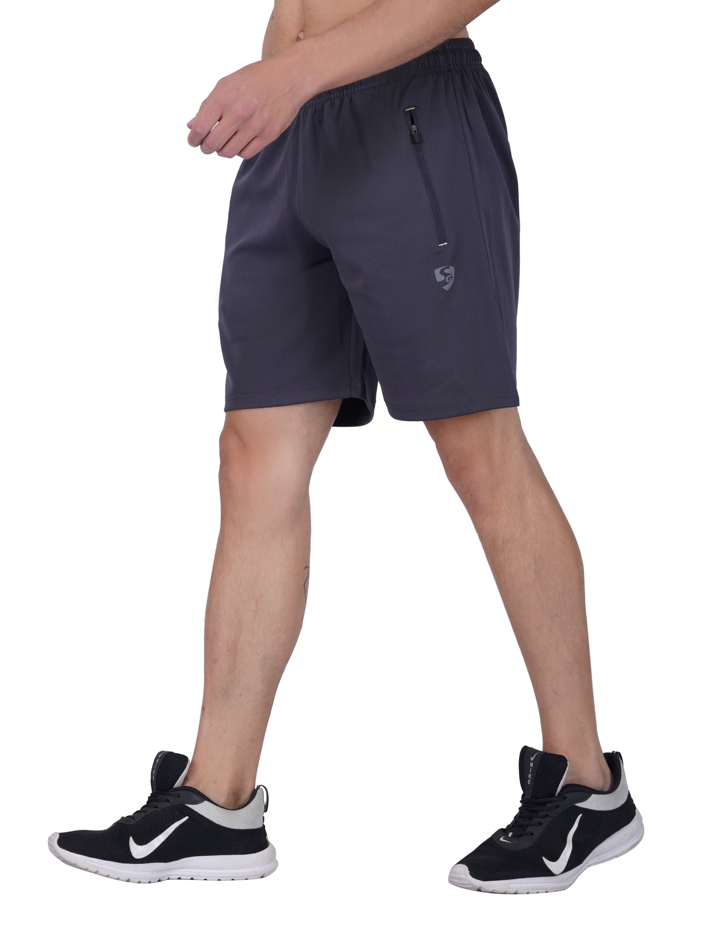 SG Men's Dark Grey Shorts | Ideal for Trail Running, Fitness & Training, Jogging, Regular & Fashion Wear