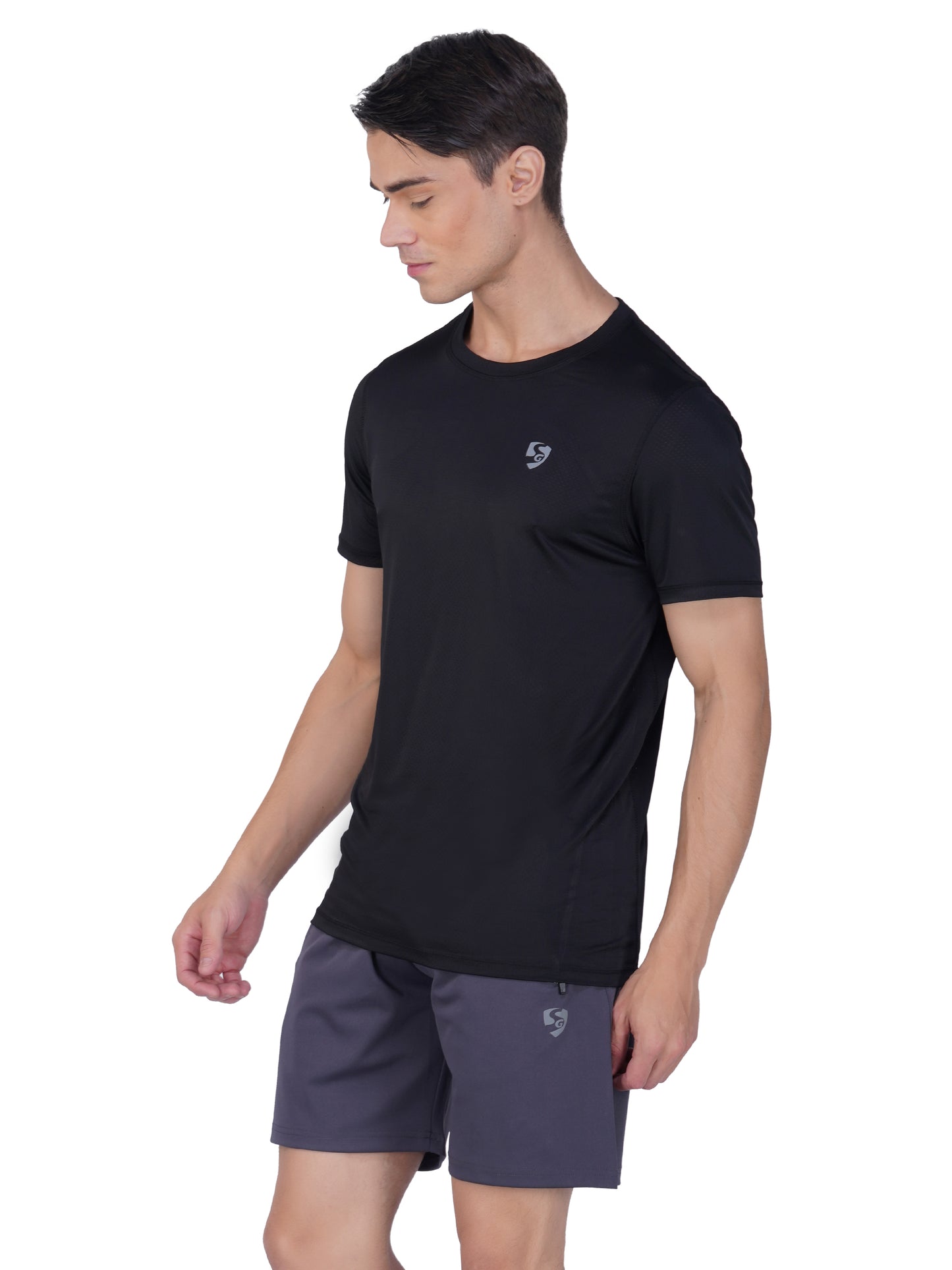 SG Men's Round Neck T-Shirt for Men & Boys | Ideal for Trail Running, Gym Fitness & Training, Jogging, Regular & Fashion Wear