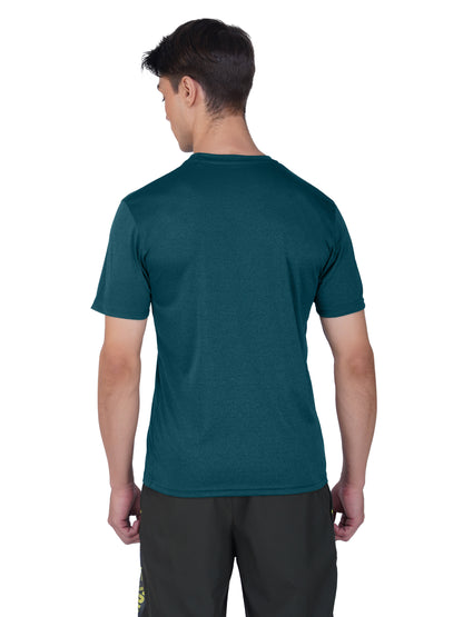 SG Men's Round Neck Blue T-Shirt | Ideal for Trail Running, Fitness & Training, Jogging, Regular & Fashion Wear