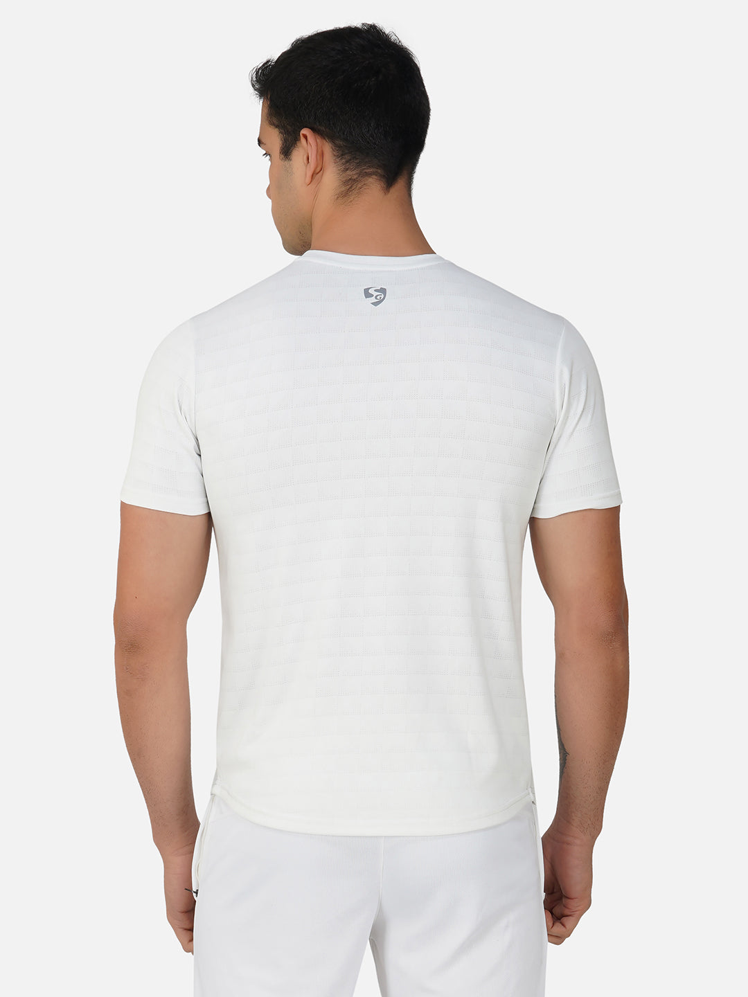 SG Round Neck Regular Comfort Fit T-Shirt For Mens & Boys, Navy Blue & Marble White | Ideal for Trail Running, Fitness & Training, Jogging, Gym Wear & Fashion Wear