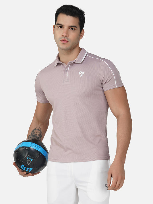 SG Men's Polo T-Shirt | Ideal for Trail Running, Fitness & Training, Jogging, Regular & Fashion Wear, COCO BROWN