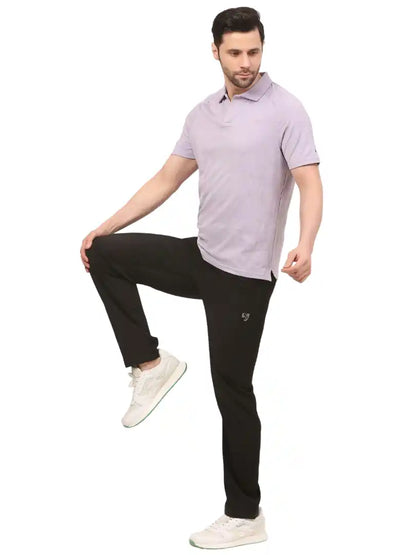 SG H1MP84091 Men Ash Voilet Polo T-Shirt