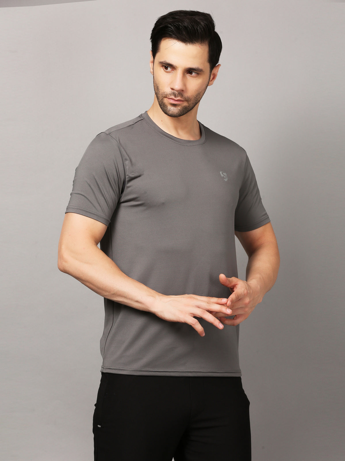 T-SHIRT MEN SG MPMTE0004 MID GREY