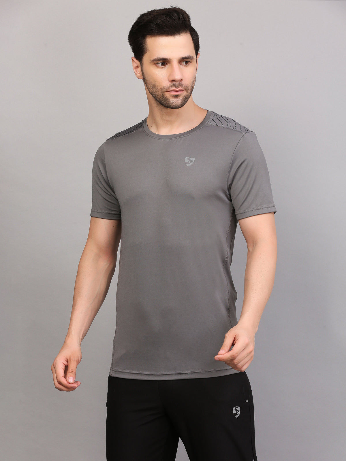 T-SHIRT MEN SG MPMTE0005 MID GREY