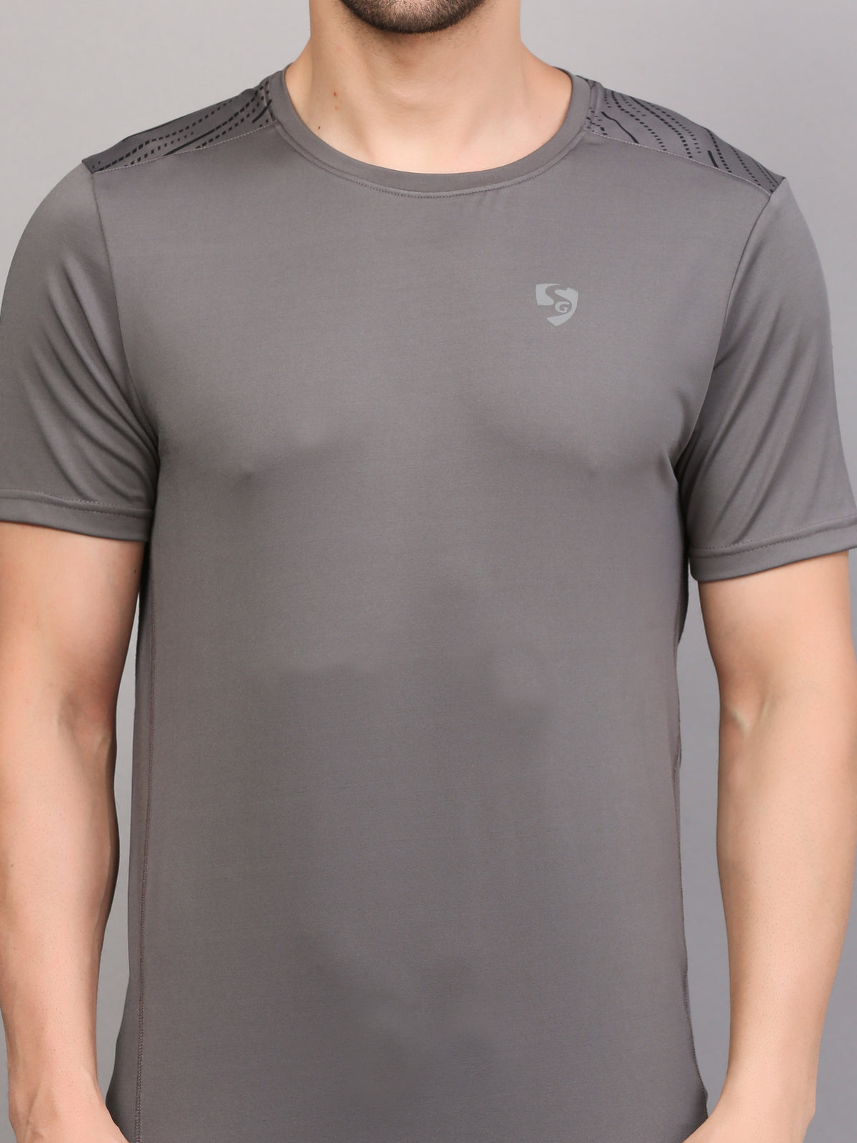 T-SHIRT MEN SG MPMTE0005 MID GREY