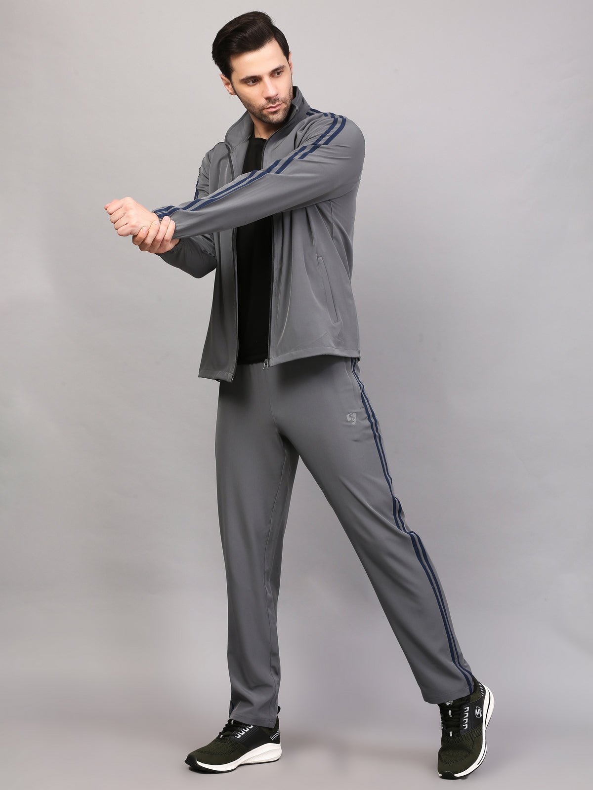 TRACKSUIT MEN SG MPMTS0013 MID GREY/NAVY