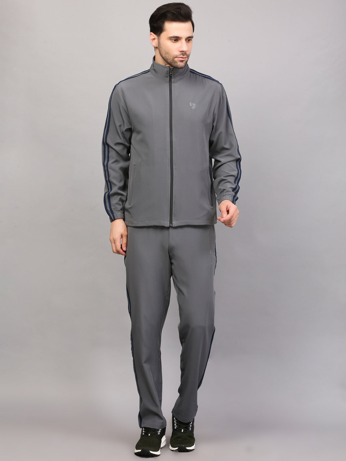 TRACKSUIT MEN SG MPMTS0013 MID GREY/NAVY