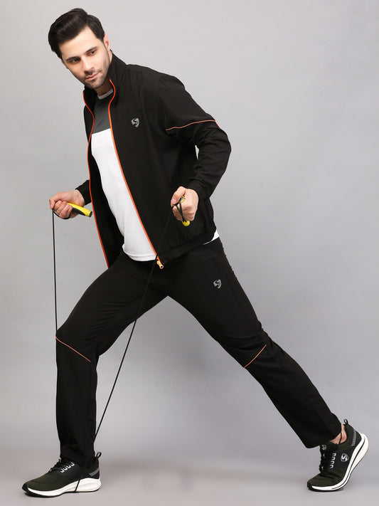 TRACKSUIT MEN SG MPMTS0014 BLACK/ORANGE