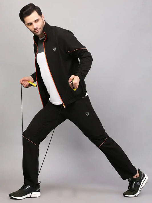 TRACKSUIT MEN SG MPMTS0014 BLACK/ORANGE