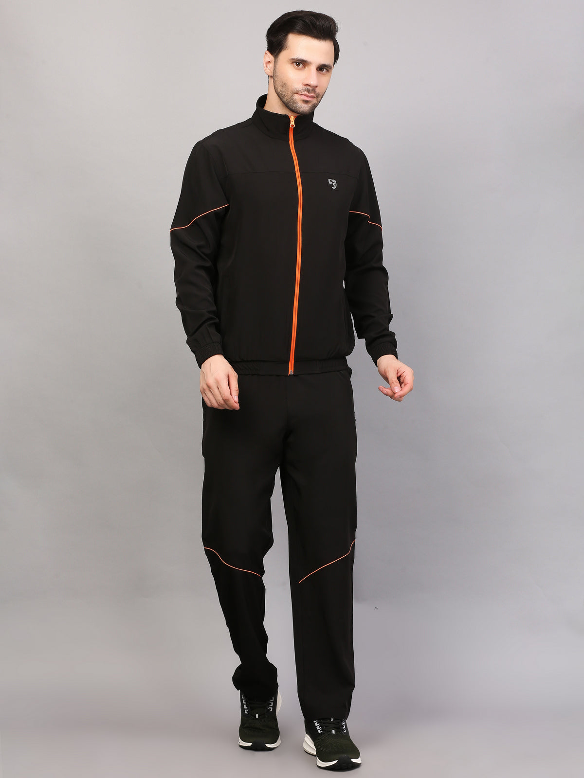 TRACKSUIT MEN SG MPMTS0014 BLACK/ORANGE