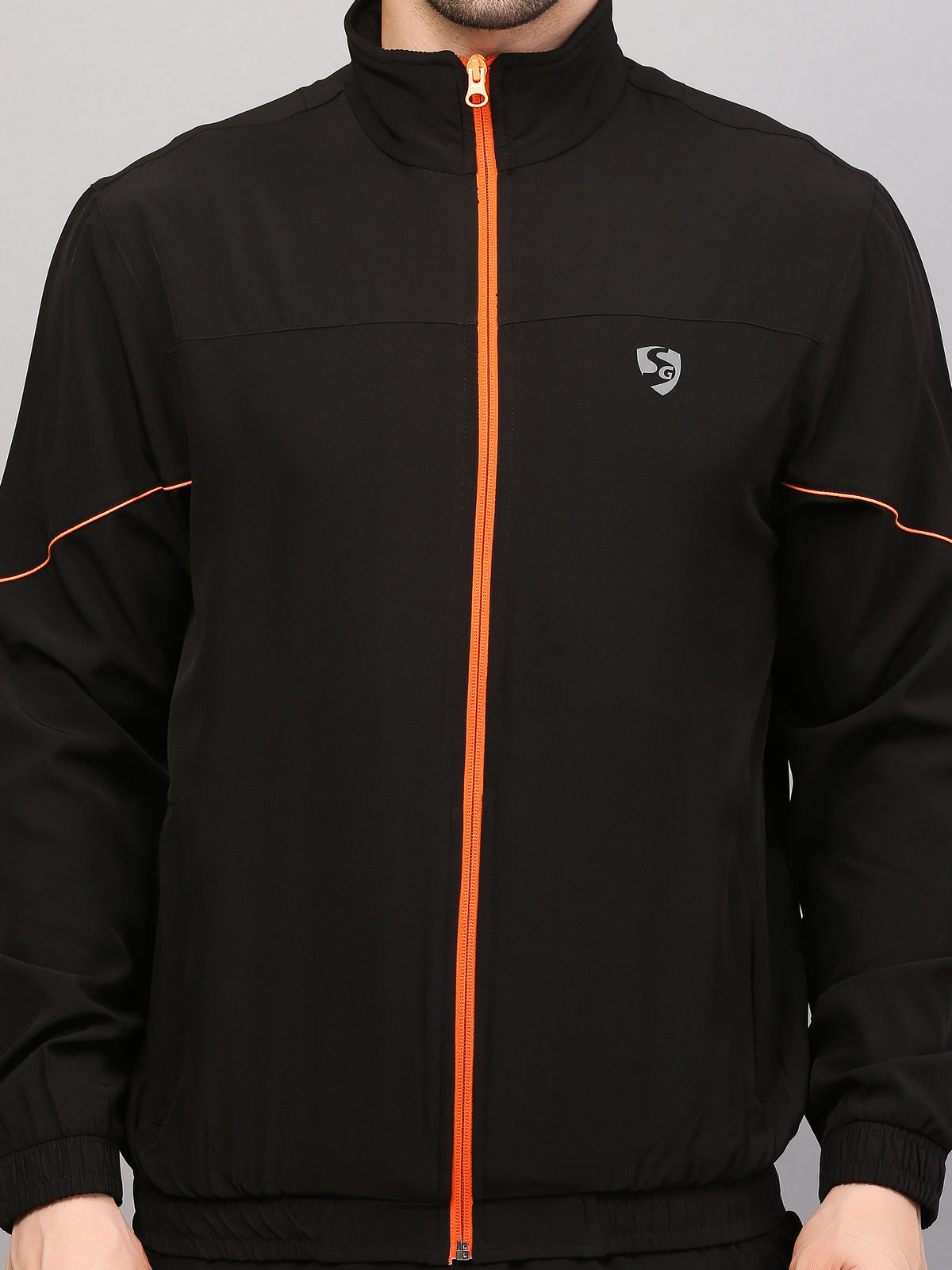 TRACKSUIT MEN SG MPMTS0014 BLACK/ORANGE