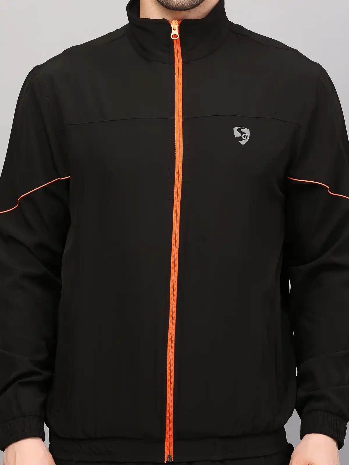 TRACKSUIT MEN SG MPMTS0014 BLACK/ORANGE