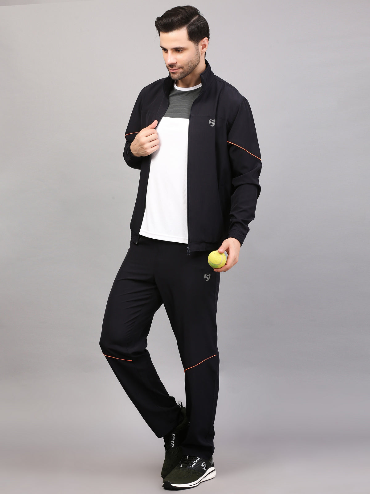 TRACKSUIT MEN SG MPMTS0014 NAVY/ORANGE