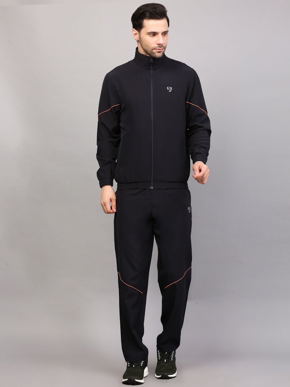 TRACKSUIT MEN SG MPMTS0014 NAVY/ORANGE