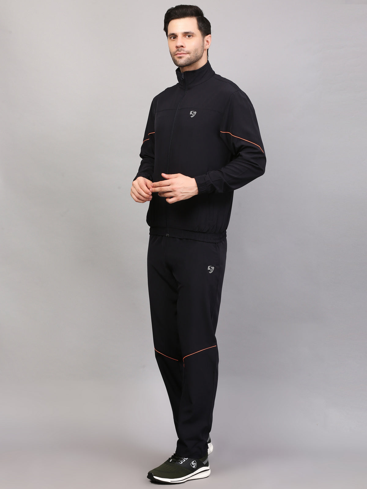 TRACKSUIT MEN SG MPMTS0014 NAVY/ORANGE