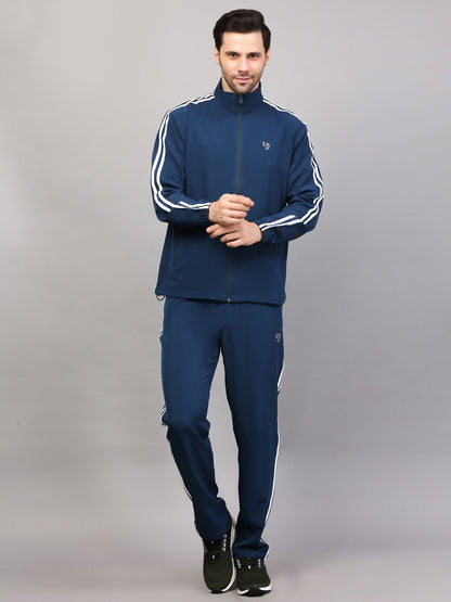 TRACKSUIT MEN SG MPMTS0013 TEAL/WHITE