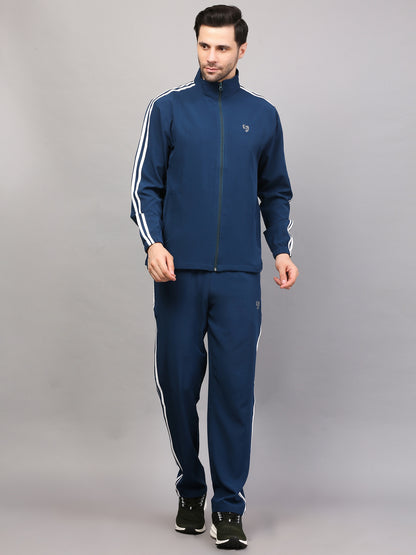 TRACKSUIT MEN SG MPMTS0013 TEAL/WHITE
