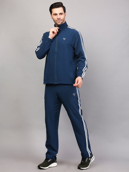 TRACKSUIT MEN SG MPMTS0013 TEAL/WHITE