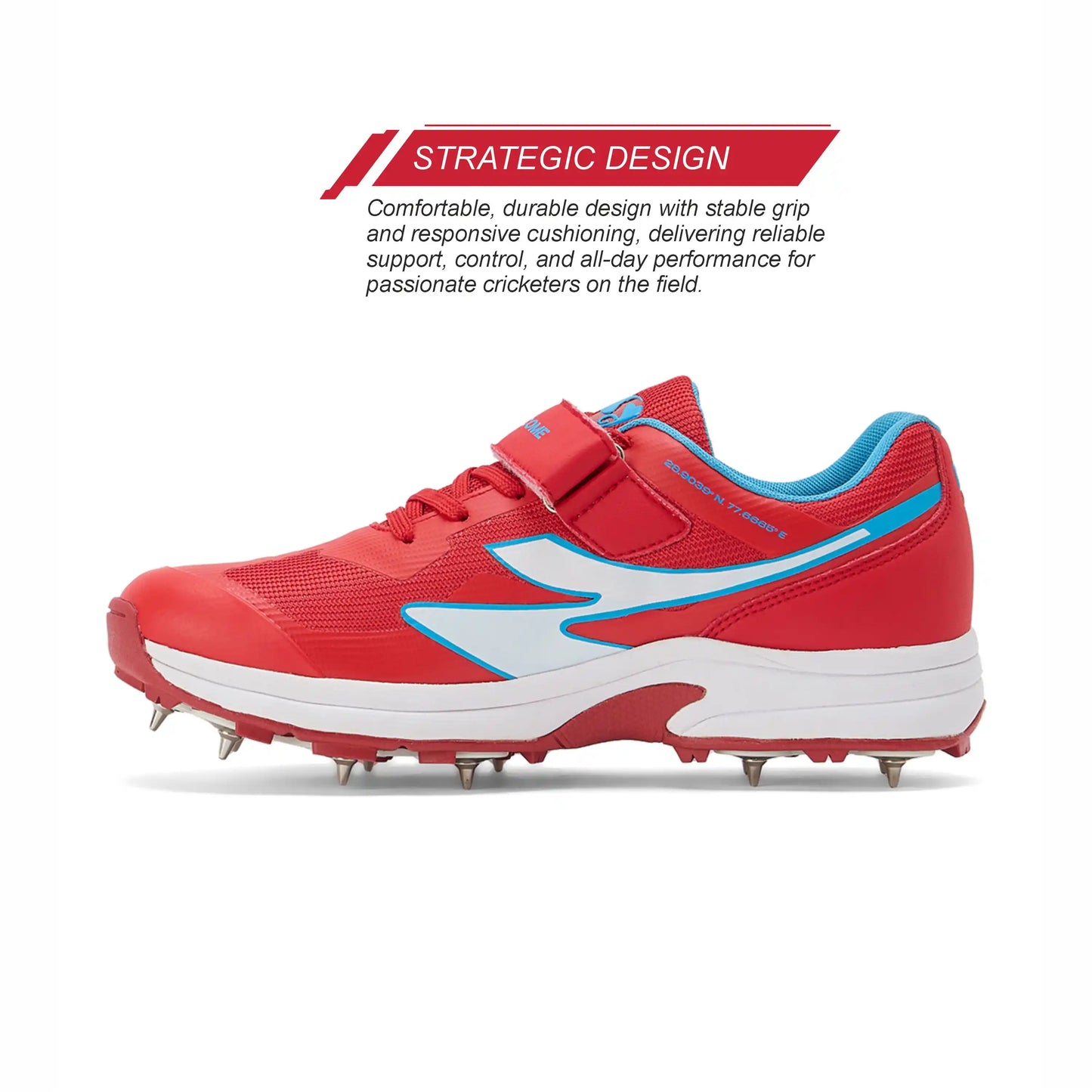 SG Vortex Spikes Shoes Neon Red