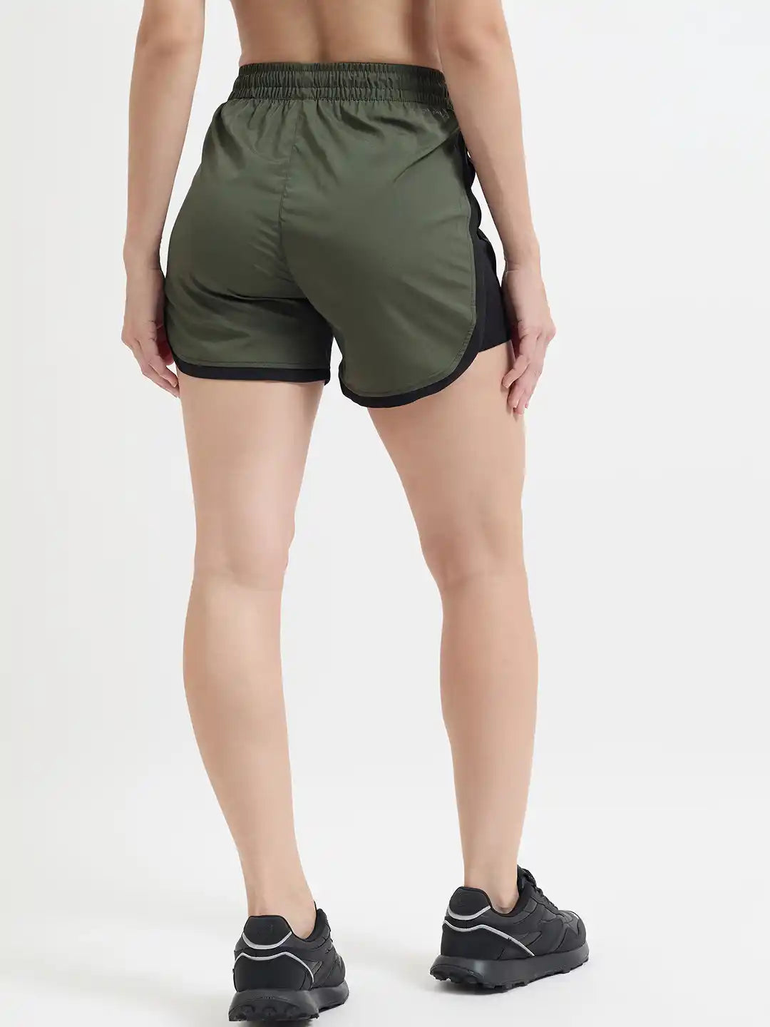 SG H2WS83252 Women Olive Green Shorts