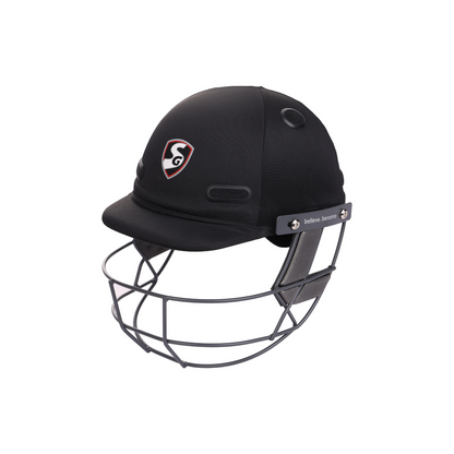 SG Acetech Coloured Cricket Helmet (Black)