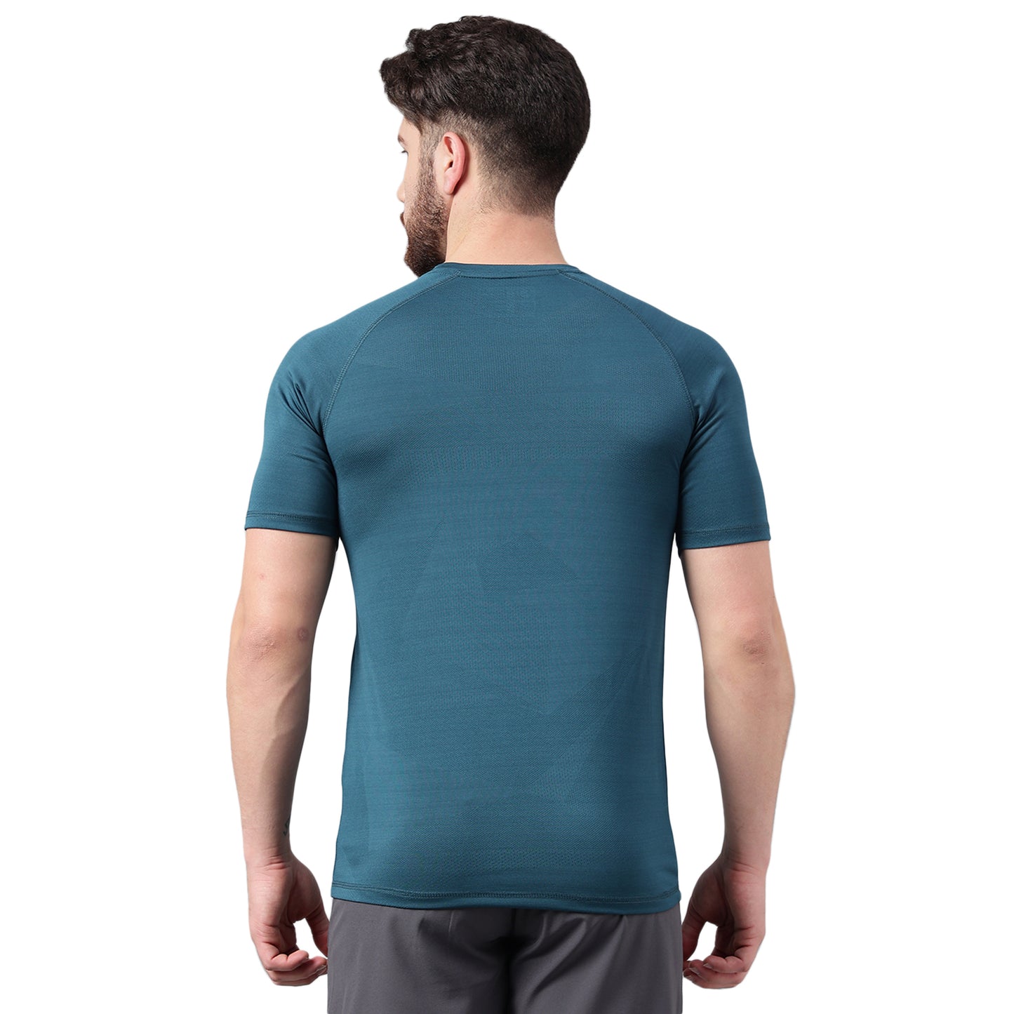 SG Men's Round Neck Petrol T-Shirt | Ideal for Trail Running, Fitness & Training, Jogging, Regular & Fashion Wear