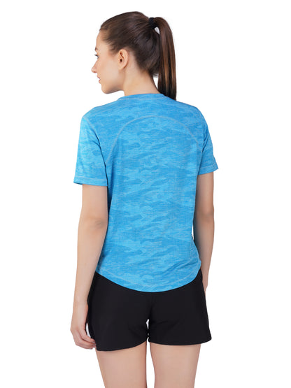 SG Women'S Round Neck T-Shirt for Womens & Girls | Ideal for Trail Running, Gym Fitness & Training, Jogging, Regular & Fashion Wear